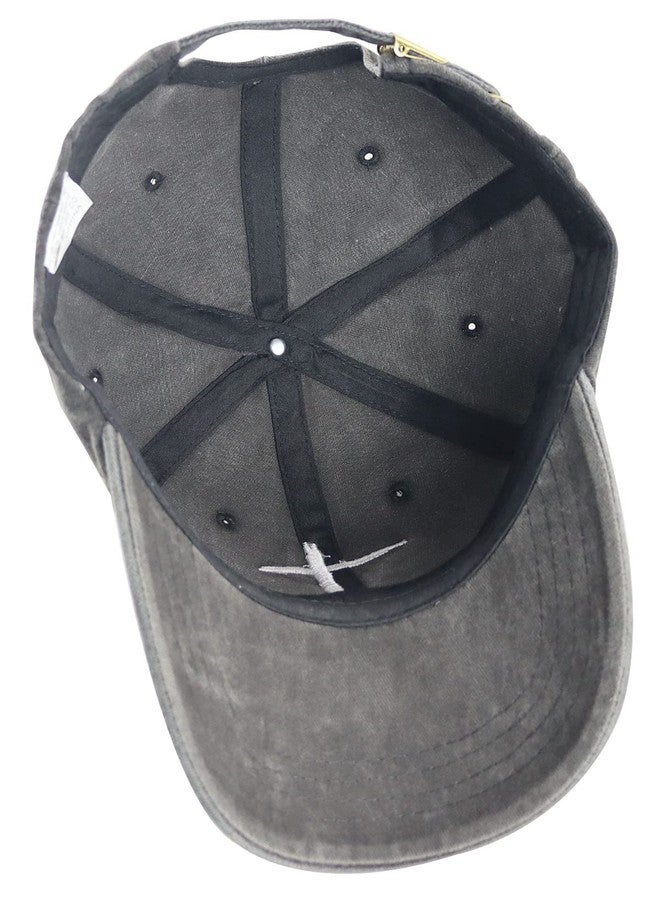 Vxchkerm Christian Gifts for Women Men, Funny Embroidered Jesus Cross Hat, Vintage Adjustable Washed Cotton Faith Baseball Cap, Blessed Gifts for Mom Dad Grandma Grandpa Family Friends Black - Image 4